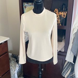 Cream colored mock turtle neck from Shein